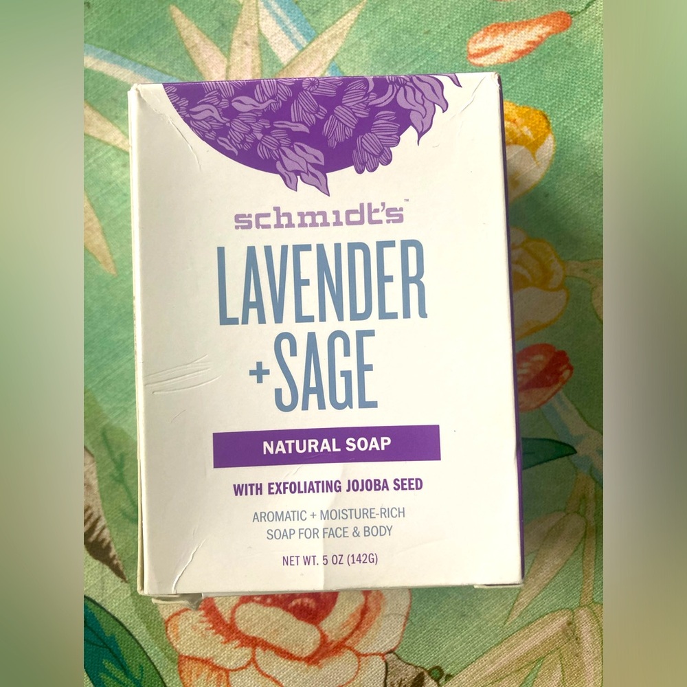 NWT, Schmidts Natural Bar Soap - Lavender + Sage